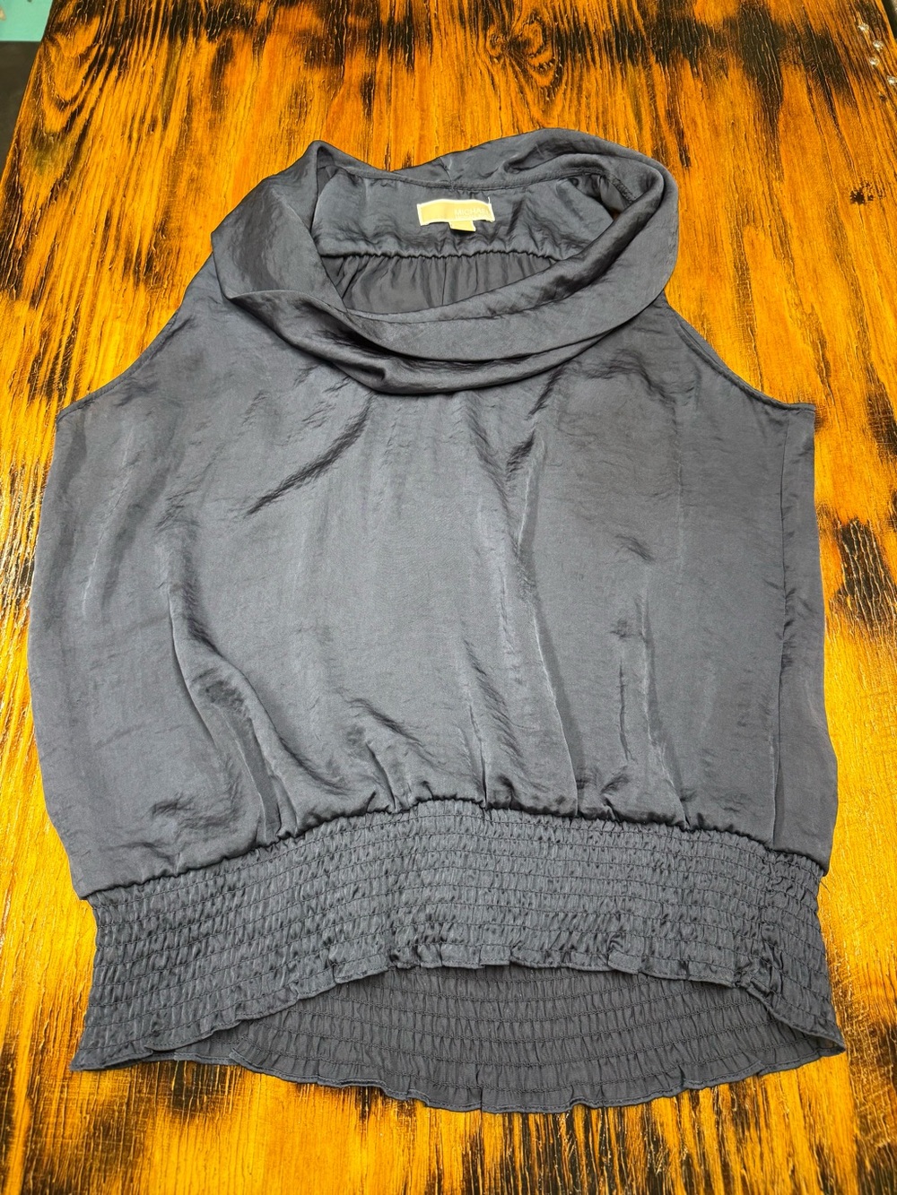 Michael Kors Black Sleeveless Cowl Neck Camisole